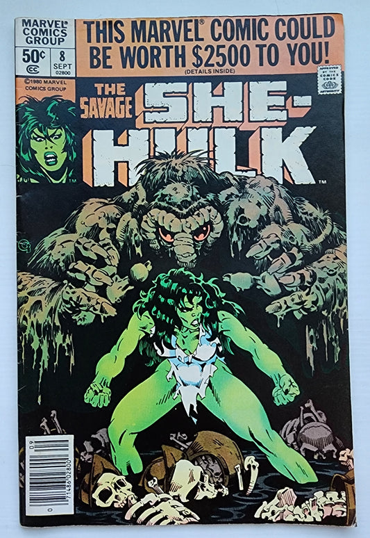 SAVAGE SHE-HULK #8 NEWSSTAND 1980 She-Hulk MARVEL COMICS