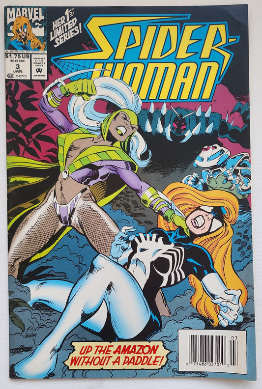 SPIDER-WOMAN #3 NEWSSTAND 1993 Spider-Woman MARVEL COMICS