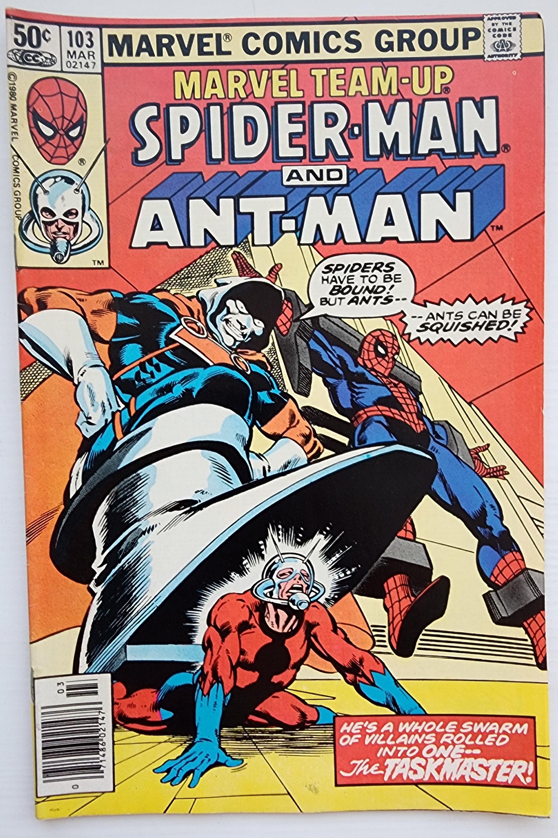 MARVEL TEAM-UP #103 SPIDER-MAN ANT-MAN NEWSSTAND 1981 (2ND FULL APP TASKMASTER) Marvel Team-Up MARVEL COMICS