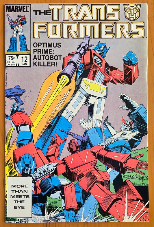 TRANSFORMERS #12 1985 [J02] Transformers MARVEL COMICS