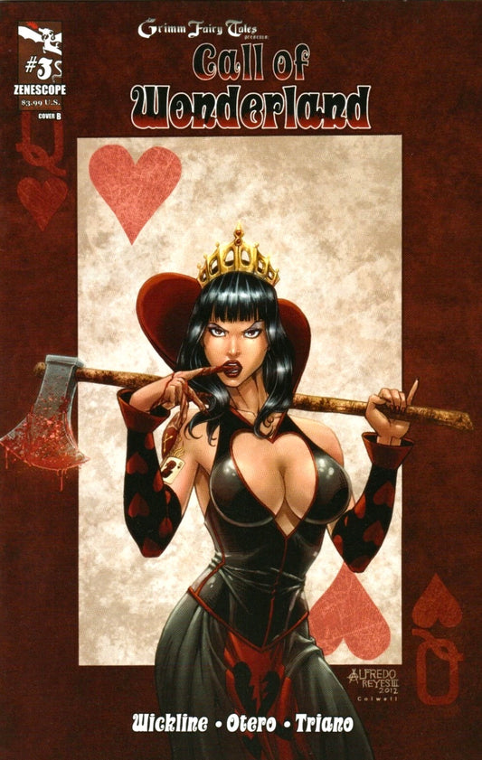 GFT CALL OF WONDERLAND #3 B VARIANT 2012 Grimm Fairy Tales ZENESCOPE ENTERTAINMENT INC
