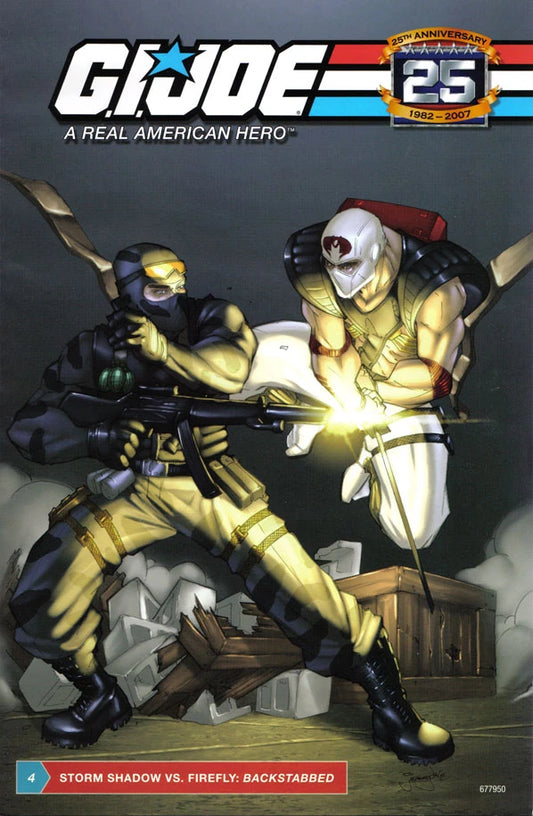 GI JOE #4 STORM SHADOW VS FIREFLY BACKSTABBED 25 ANNIVERSARY HASBRO 2008 GI Joe DEVILS DUE