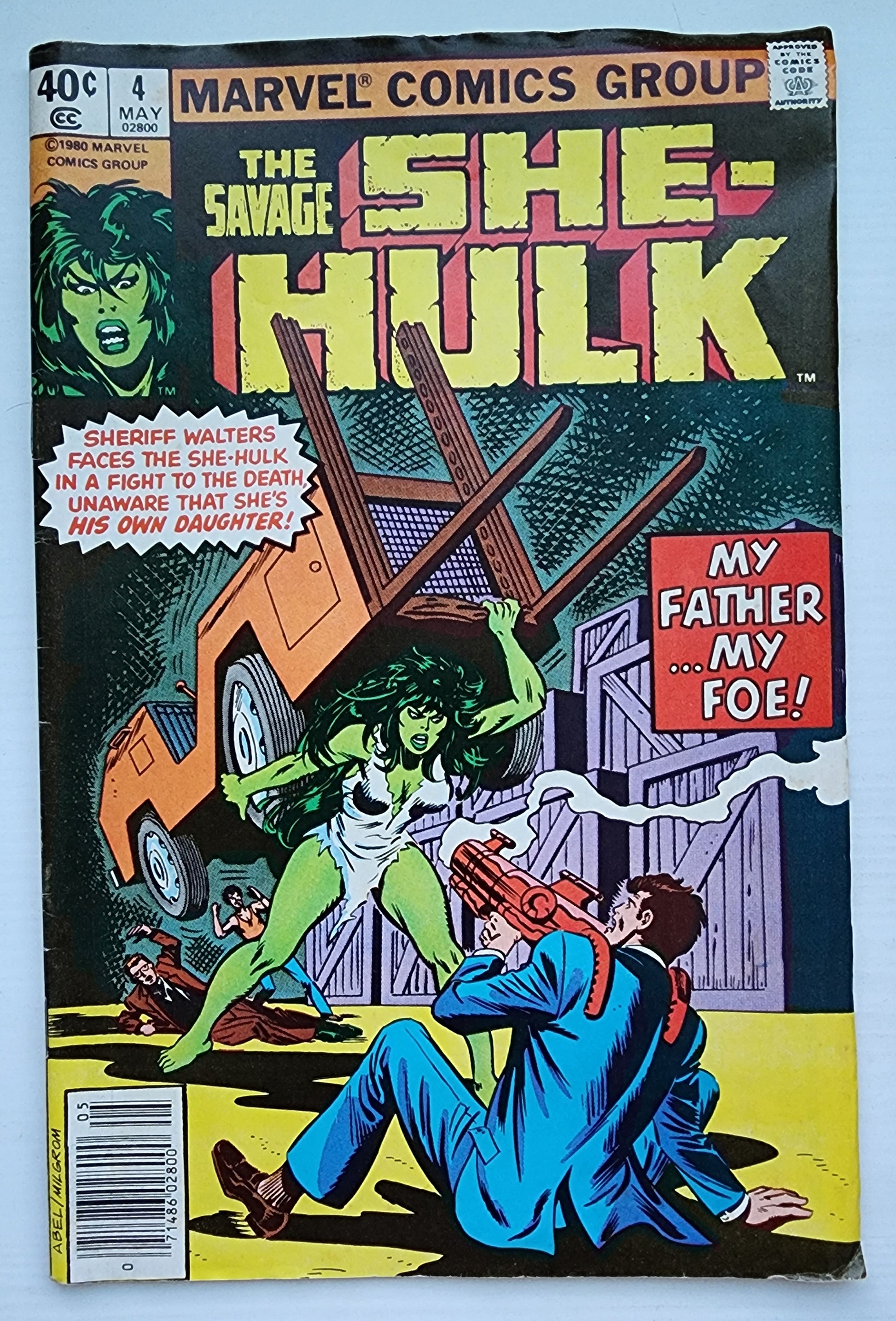 SAVAGE SHE-HULK #4 NEWSSTAND 1980 She-Hulk MARVEL COMICS