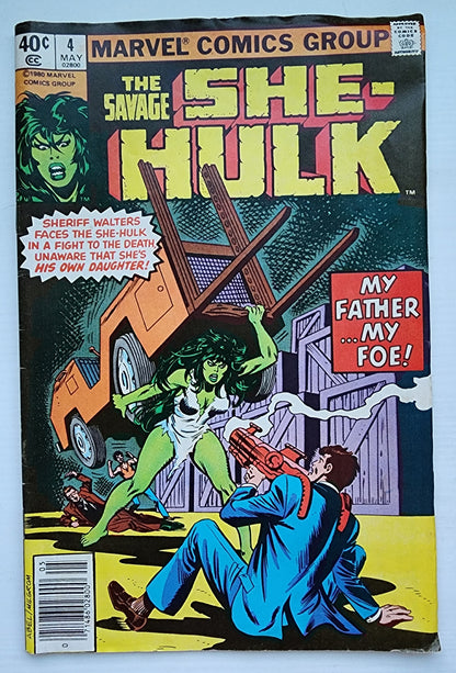 SAVAGE SHE-HULK #4 NEWSSTAND 1980 She-Hulk MARVEL COMICS