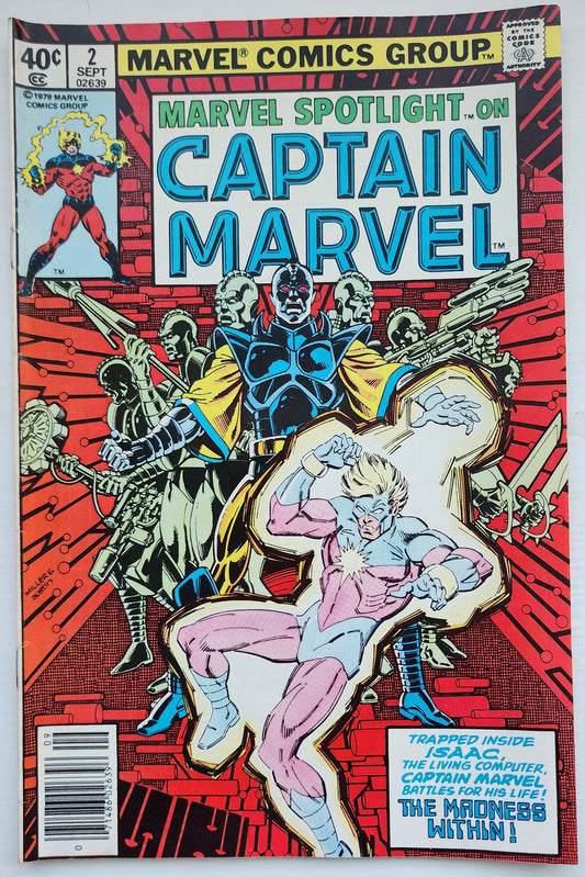 MARVEL SPOTLIGHT CAPTAIN MARVEL #2 NEWSSTAND 1979 Marvel Spotlight MARVEL COMICS