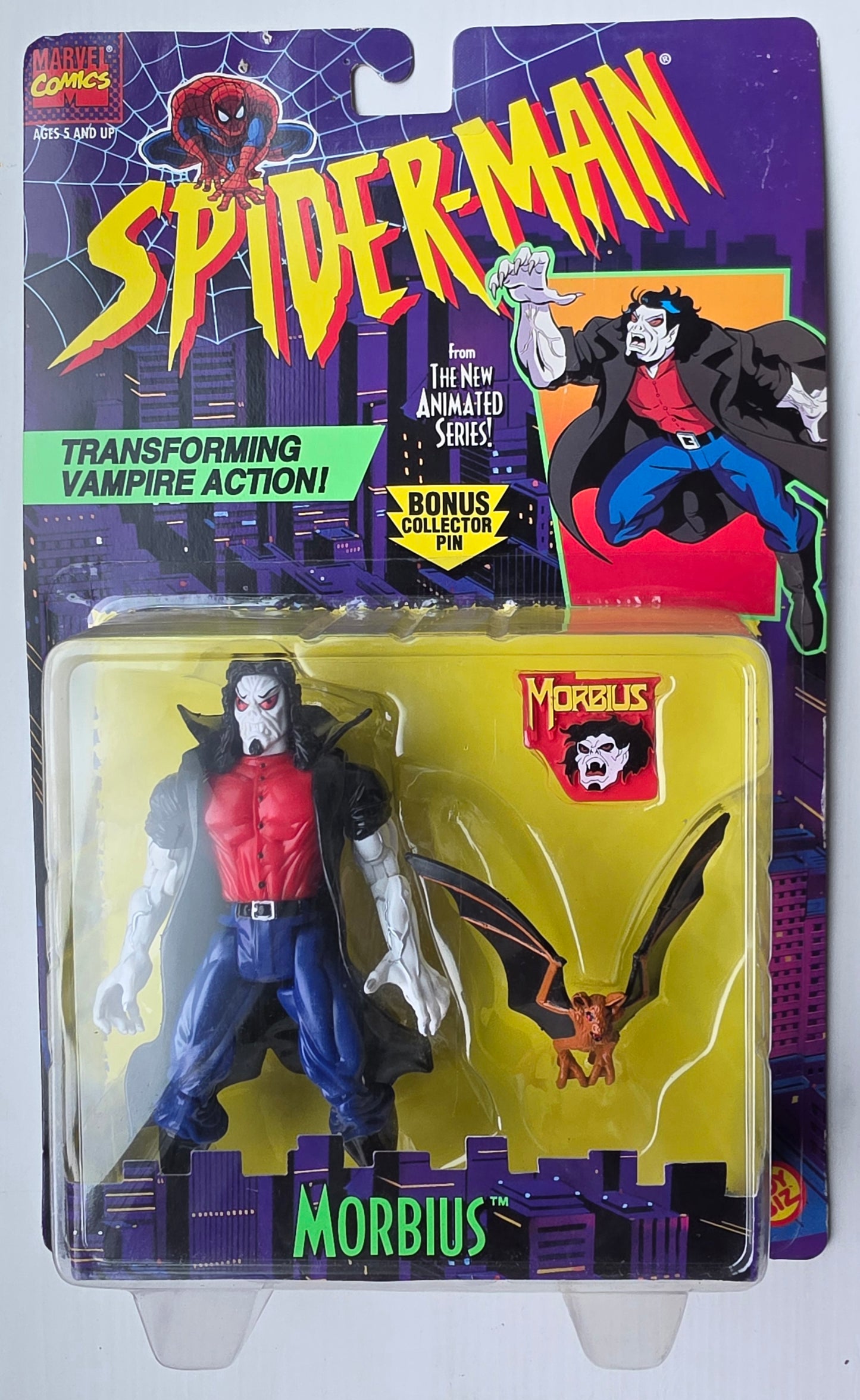 TOY BIZ MORBIUS SPIDER-MAN ANIMATED SERIES Spider-Man Toy Biz
