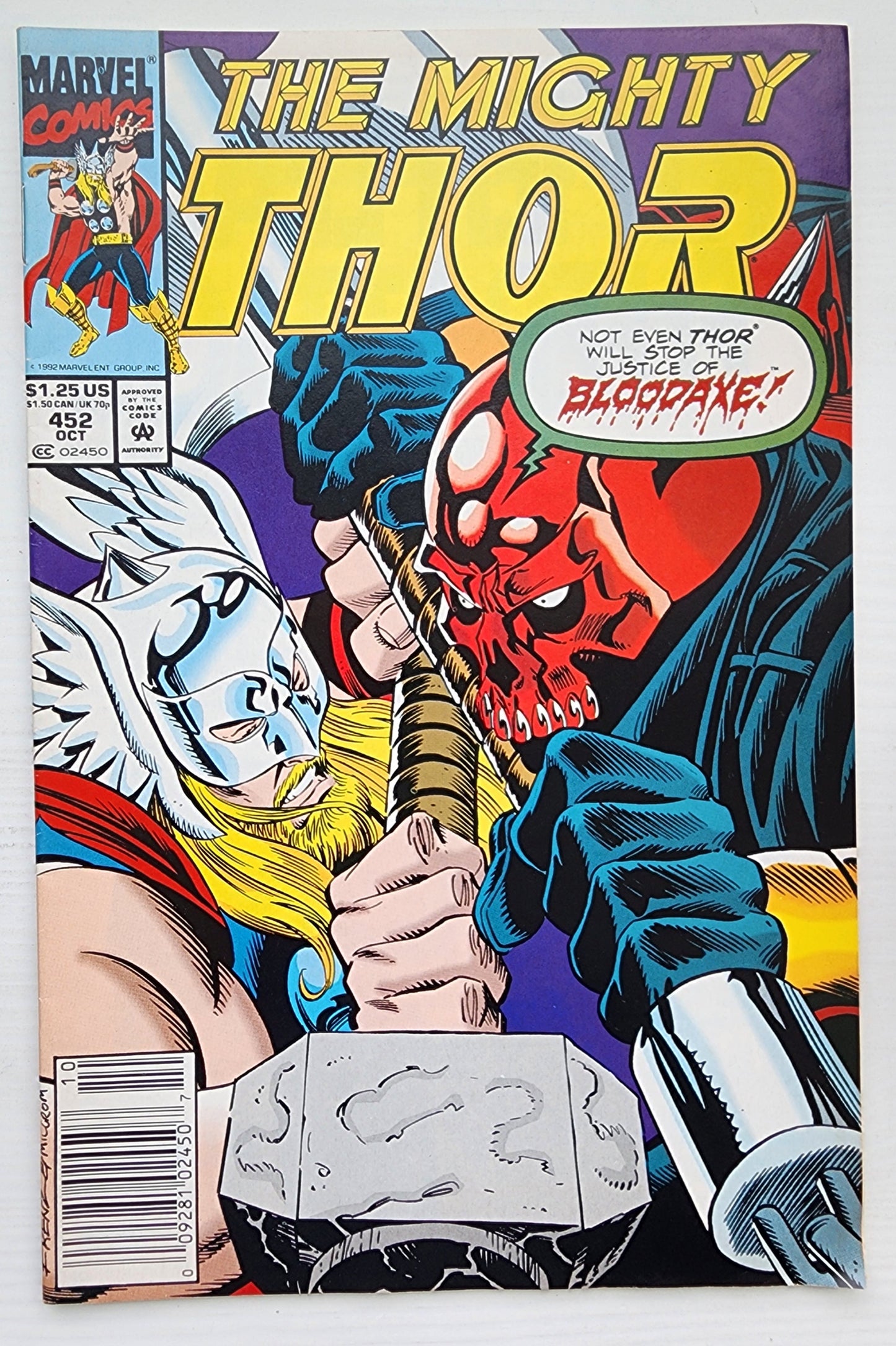 THOR #452 NEWSSTAND 1992 Thor MARVEL COMICS