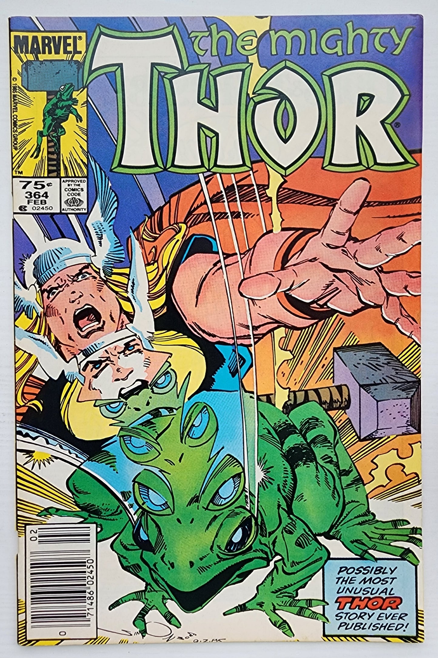 THOR #364 NEWSSTAND 1986 Thor MARVEL COMICS