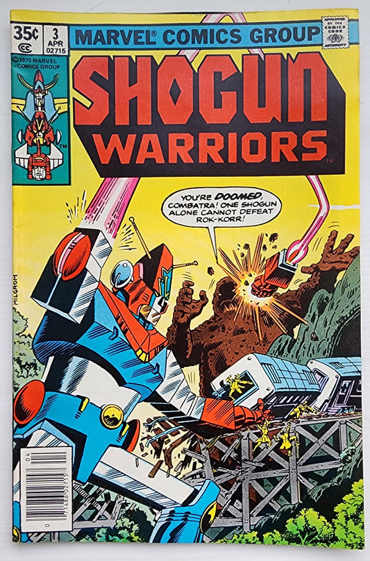 SHOGUN WARRIORS #3 NEWSSTAND 1978 Shogun Warriors MARVEL COMICS