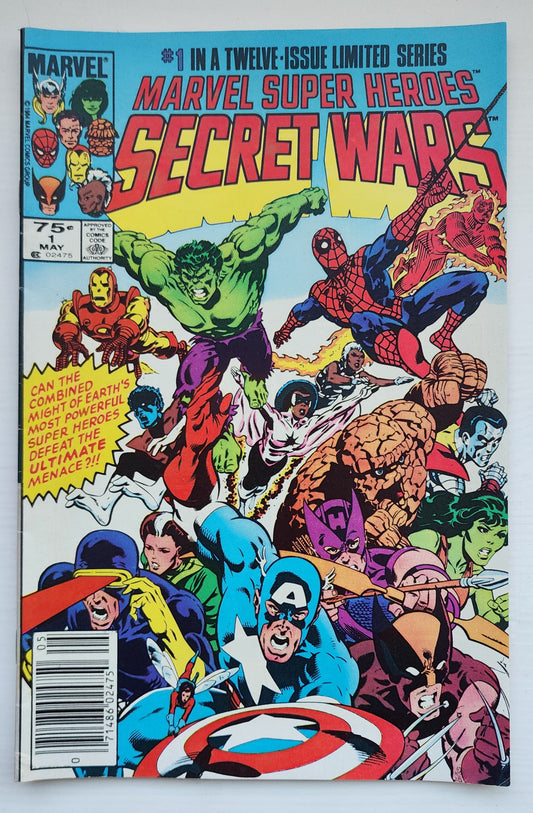 MARVEL SUPER HEROES SECRET WARS #1 NEWSSTAND 1984 [I01] Secret Wars MARVEL COMICS