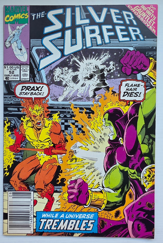 SILVER SURFER #52 1991 NEWSSTAND Silver Surfer MARVEL COMICS