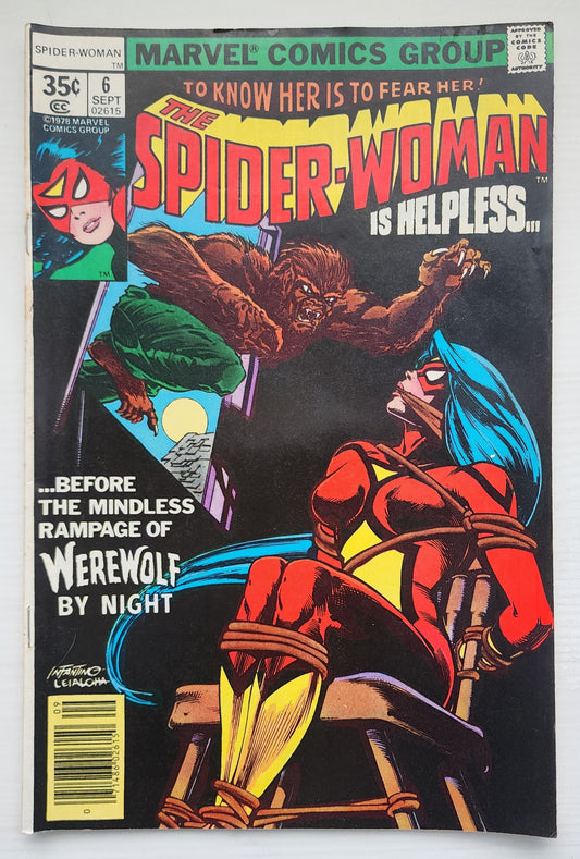 SPIDER-WOMAN #6 NEWSSTAND 1978 Spider-Woman MARVEL COMICS