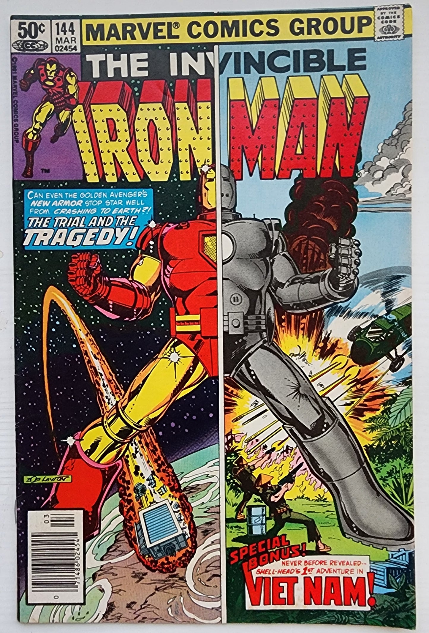 IRON MAN #144 NEWSSTAND 1981 Iron Man MARVEL COMICS