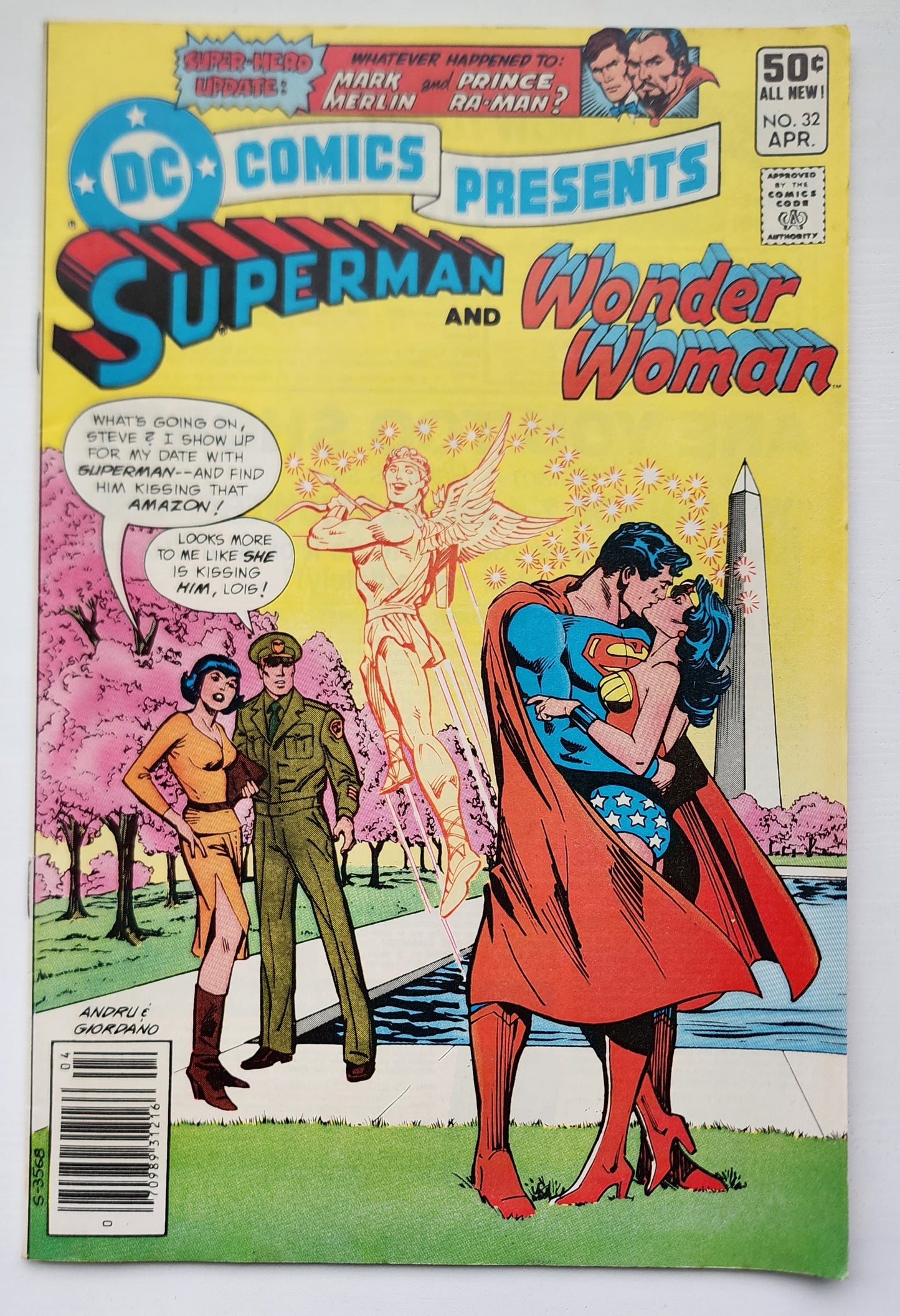 DC COMICS PRESENTS #32 SUPERMAN WONDER WOMAN 1981 NEWSSTAND DC Comics Presents DC Comics
