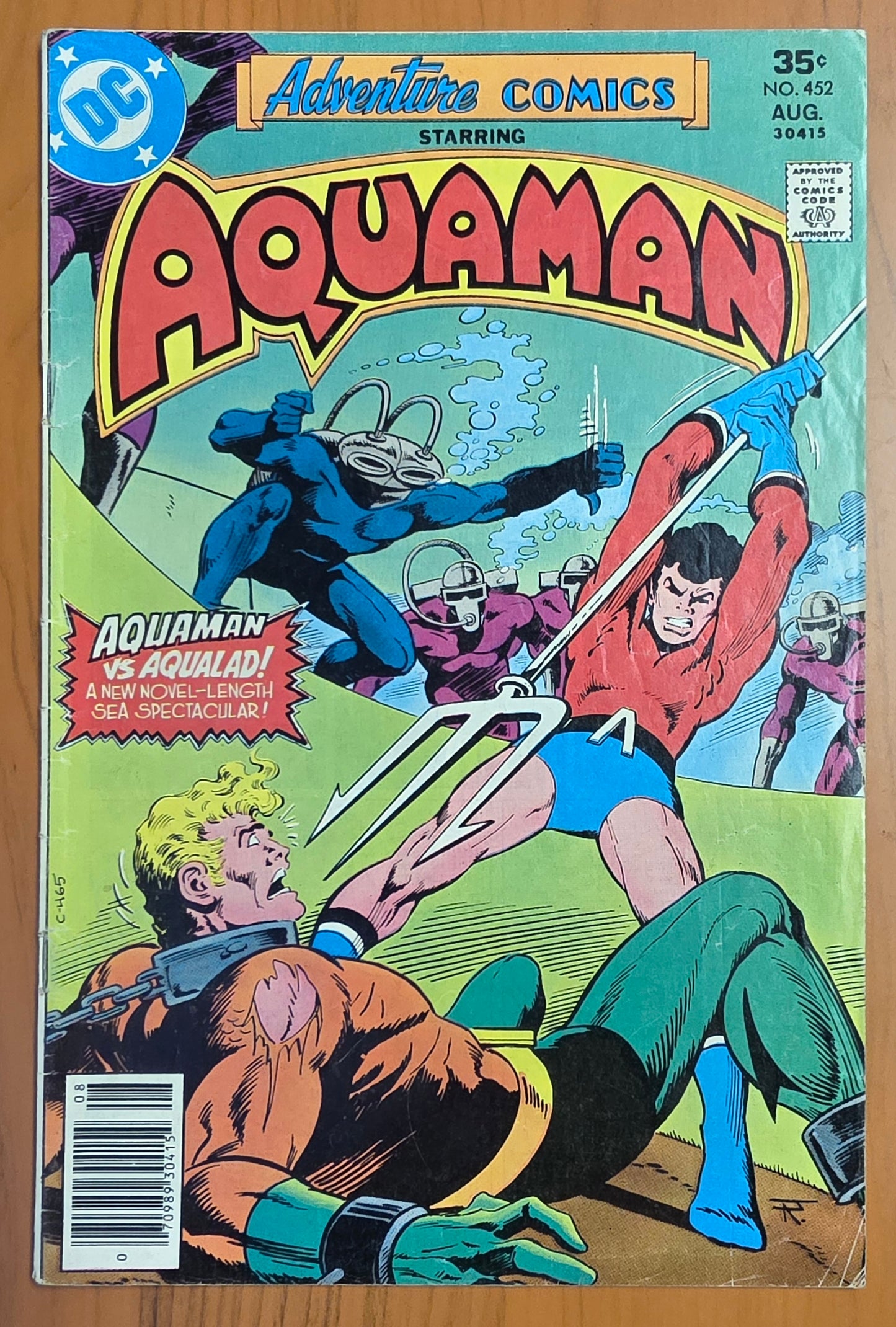 ADVENTURE COMICS #452 1977 NEWSSTAND Aquaman DC COMICS