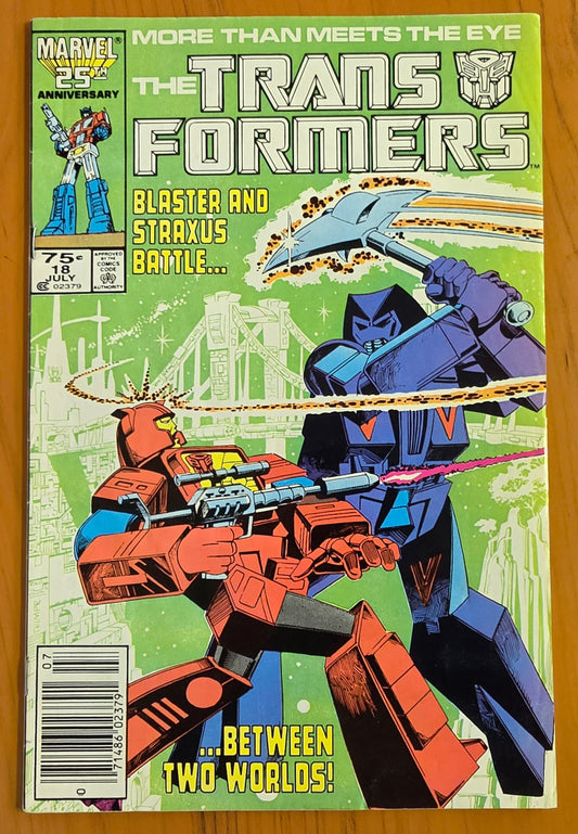TRANSFORMERS #18 1986 Transformers MARVEL COMICS