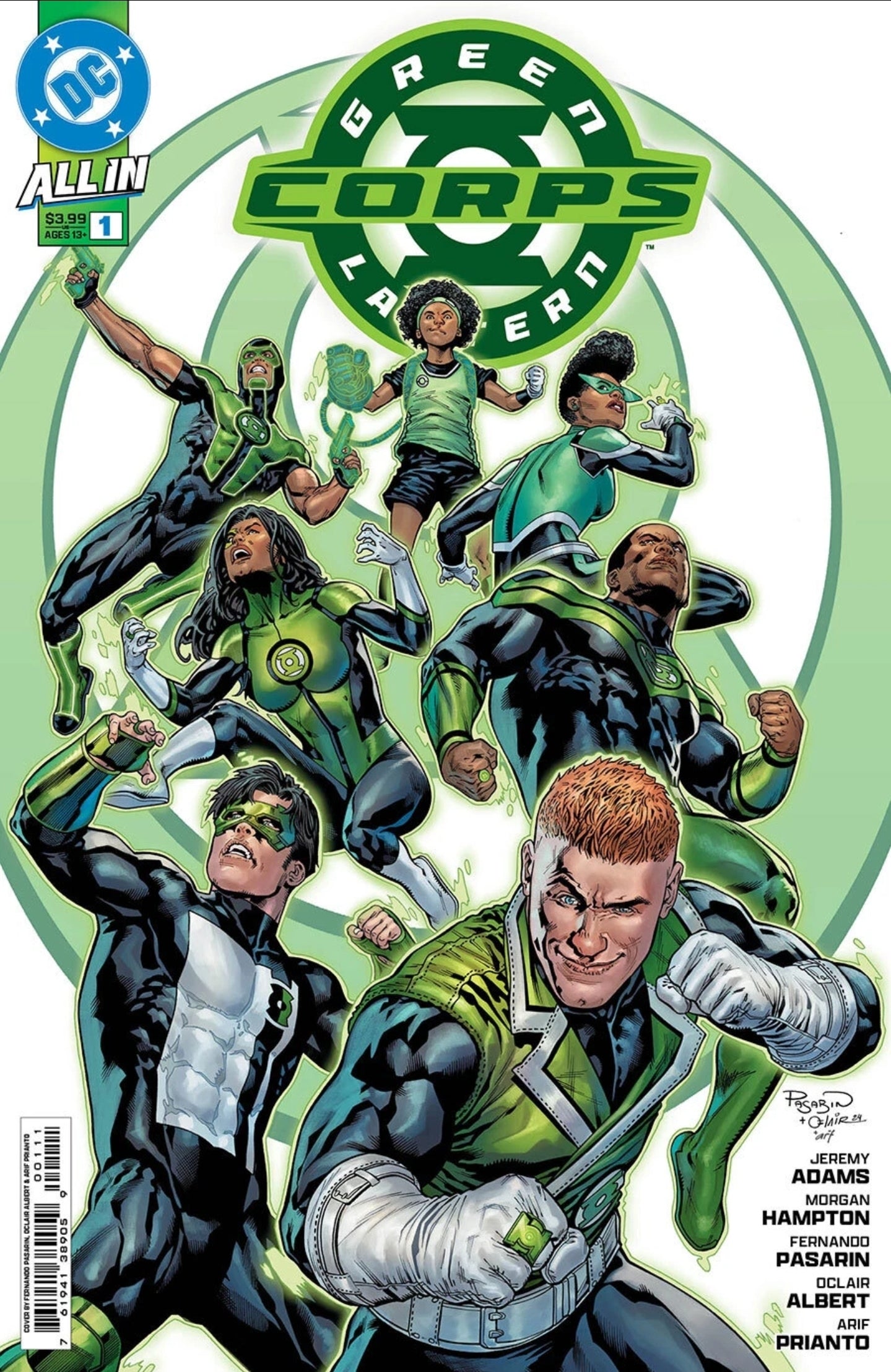 GREEN LANTERN CORPS #1 CVR A FERNANDO PASARIN & OCLAIR ALBERT 2025 Green Lantern Corps DC COMICS