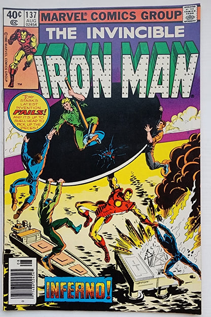IRON MAN #137 NEWSSTAND 1980 Iron Man MARVEL COMICS