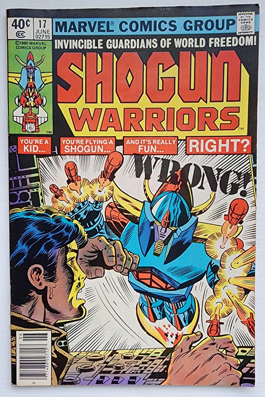 SHOGUN WARRIORS #17 NEWSSTAND 1979 Shogun Warriors MARVEL COMICS