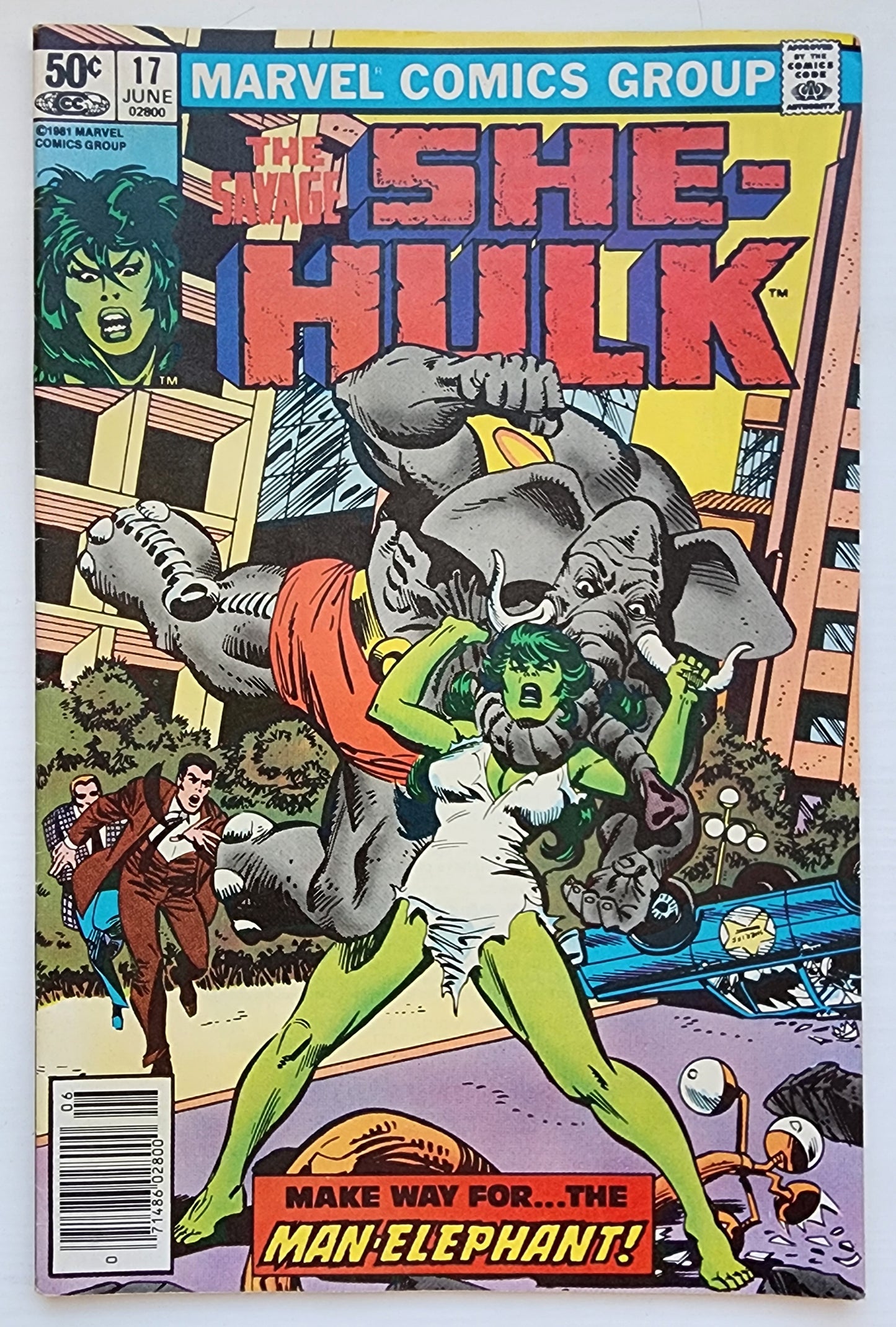 SAVAGE SHE-HULK #17 NEWSSTAND 1981 She-Hulk MARVEL COMICS