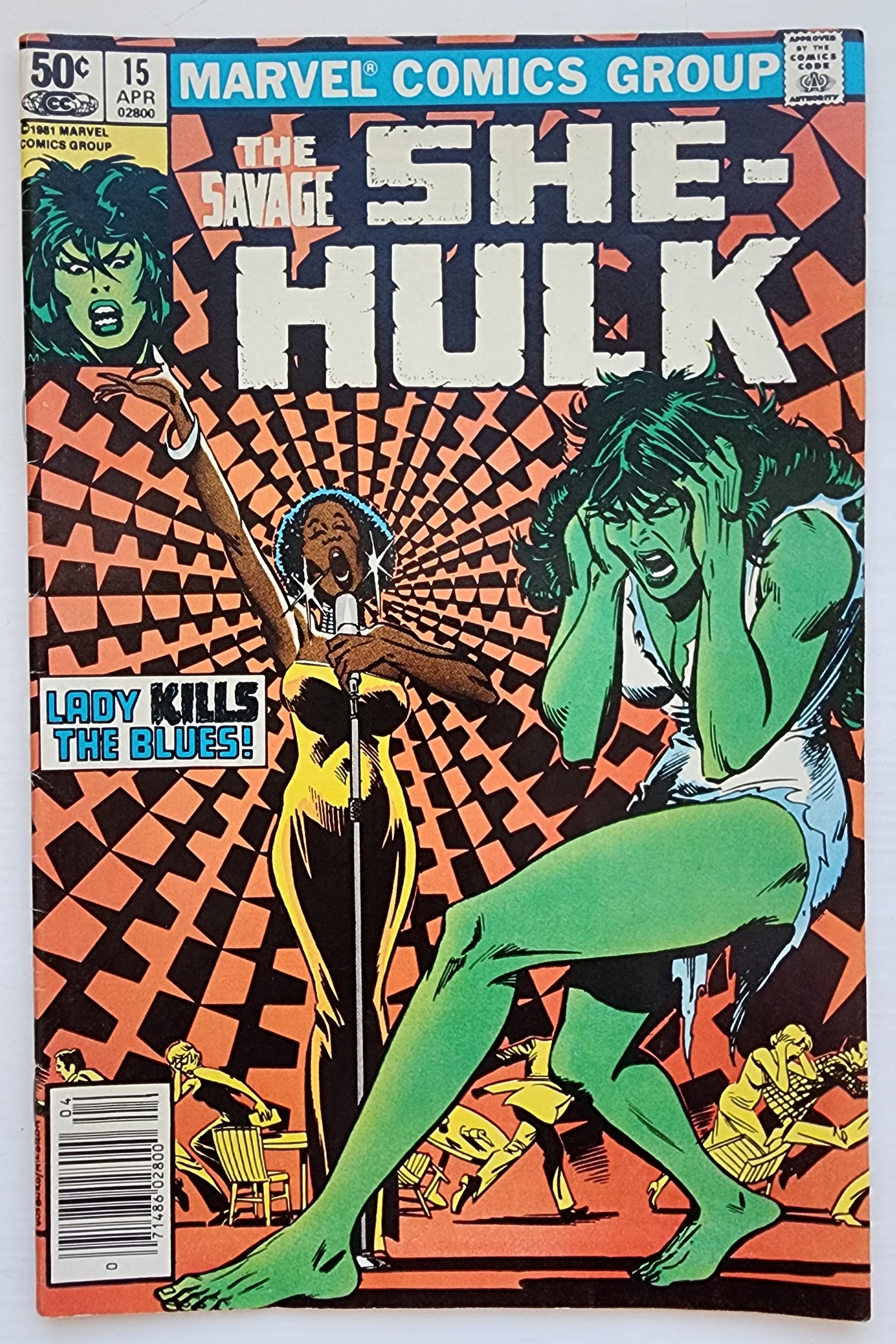 SAVAGE SHE-HULK #15 NEWSSTAND 1981 She-Hulk MARVEL COMICS