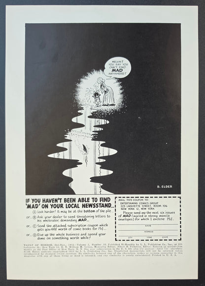 EC COMICS VAULT OF HORROR #33 PRINT EC Comics EC Comics