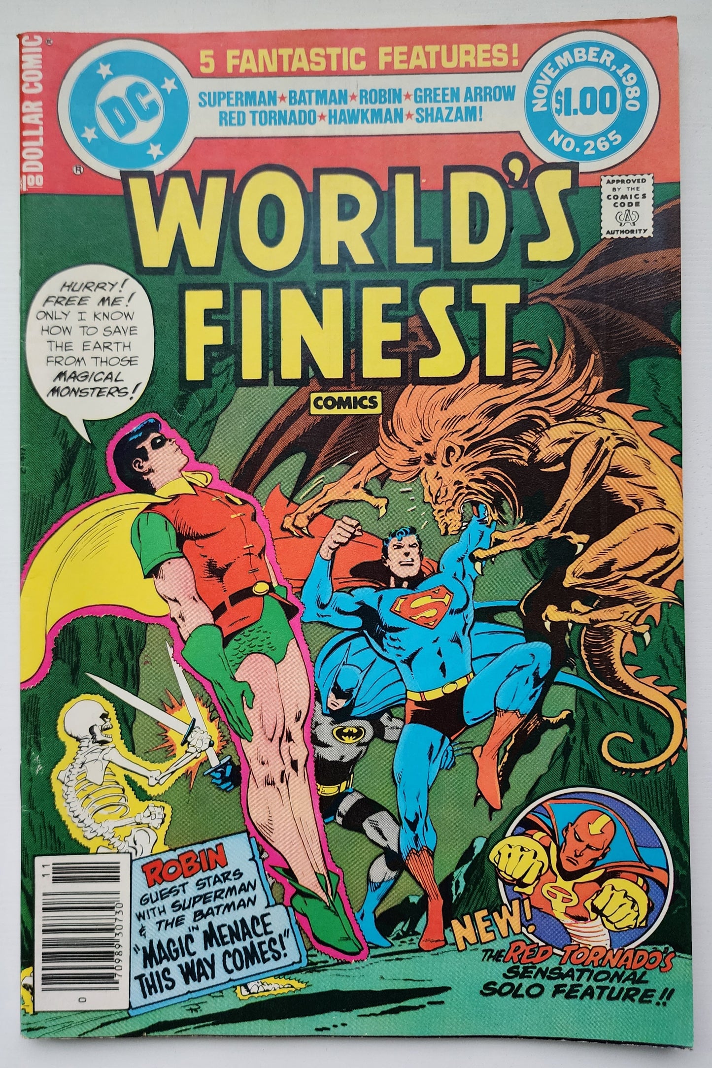 WORLDS FINEST #265 1980 NEWSSTAND Worlds Finest DC Comics
