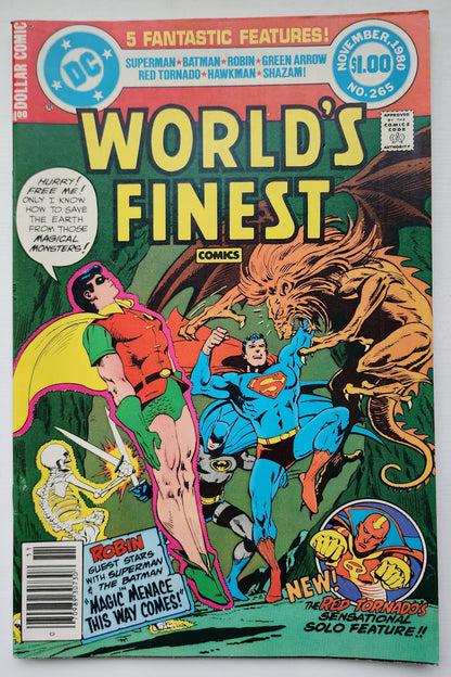 WORLDS FINEST #265 1980 NEWSSTAND Worlds Finest DC Comics
