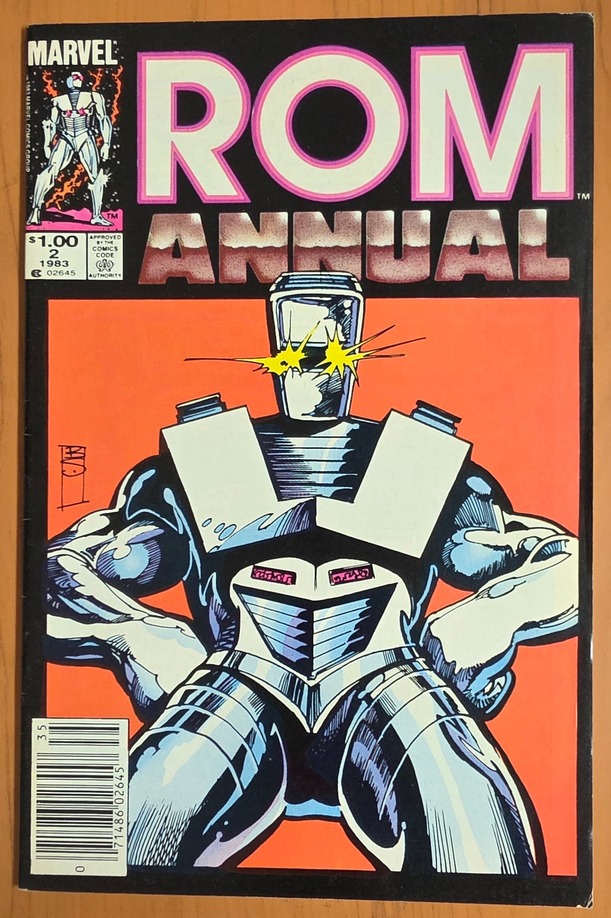 ROM ANNUAL #2 1983 NEWSSTAND ROM MARVEL COMICS