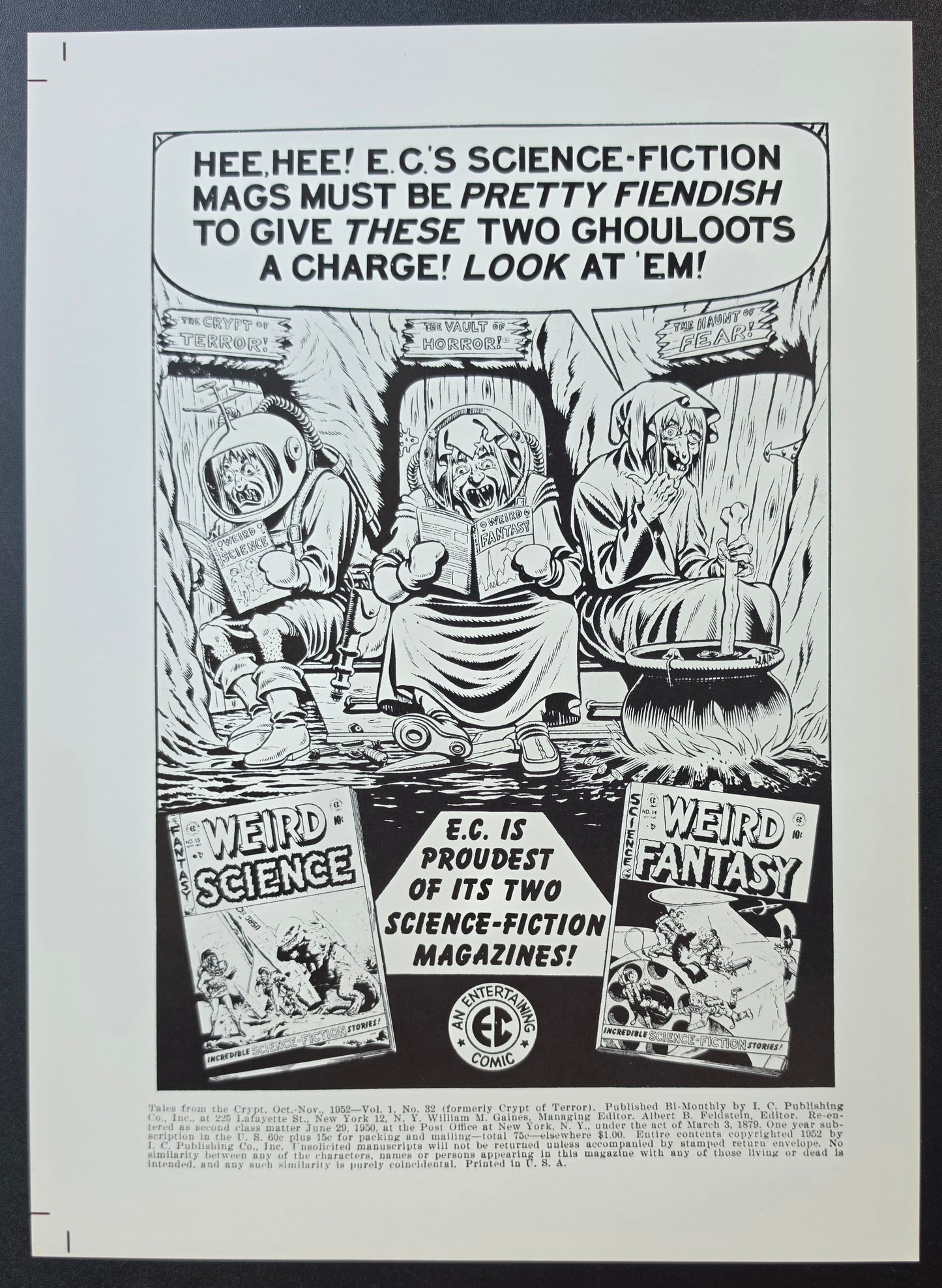 EC COMICS TALES FROM THE CRYPT #32 PRINT EC Comics EC Comics