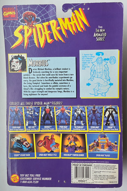 TOY BIZ MORBIUS SPIDER-MAN ANIMATED SERIES Spider-Man Toy Biz