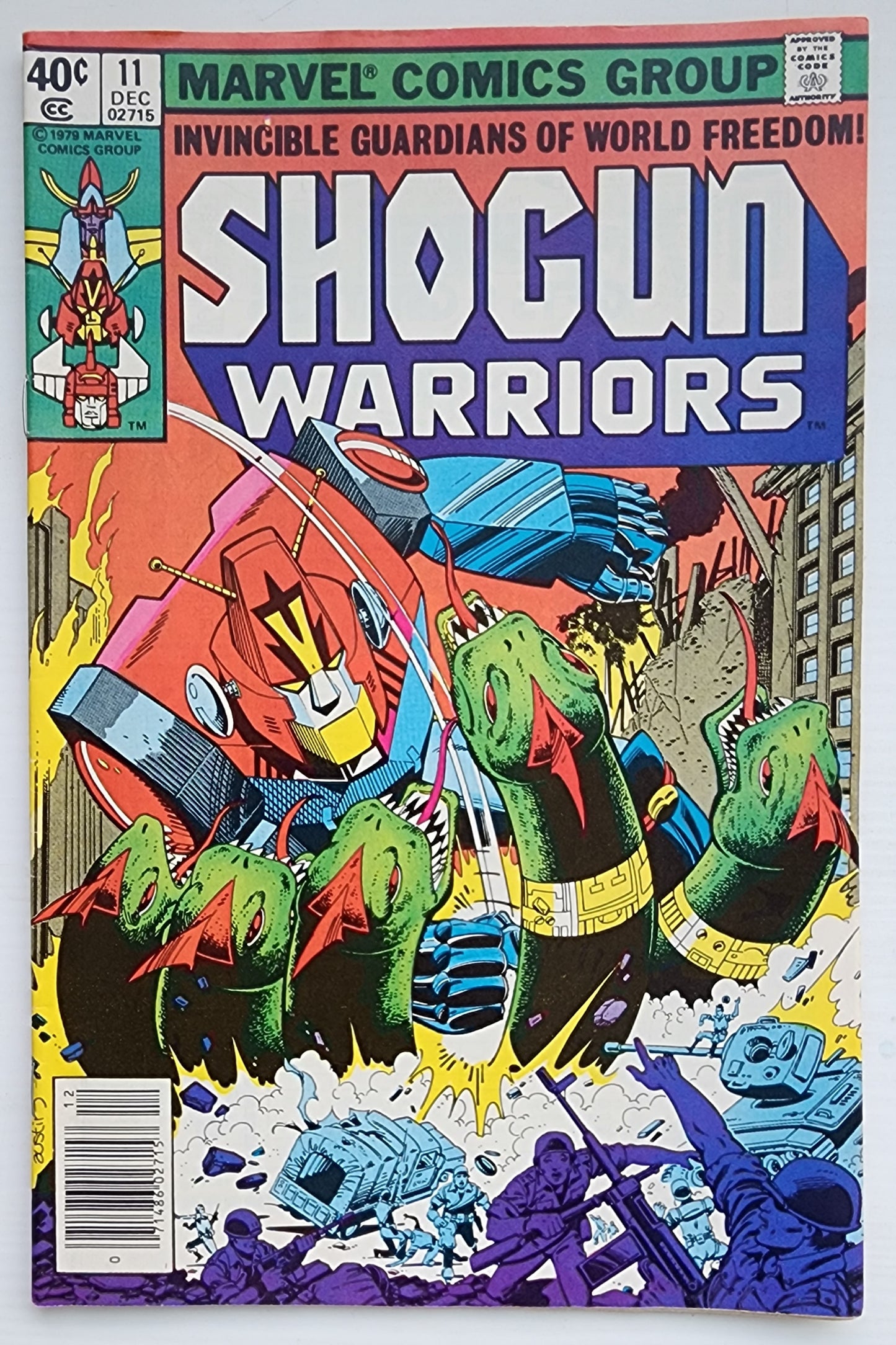 SHOGUN WARRIORS #11 NEWSSTAND 1978 Shogun Warriors MARVEL COMICS