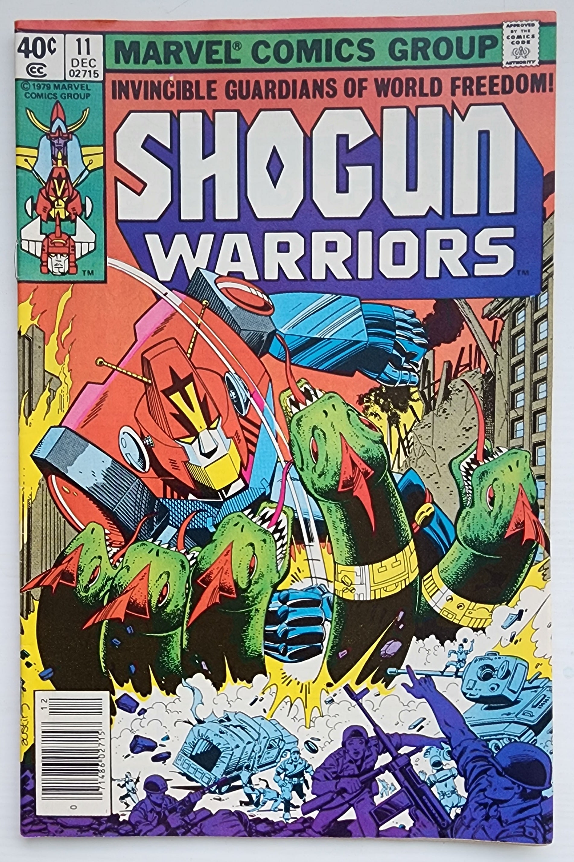 SHOGUN WARRIORS #11 NEWSSTAND 1978 Shogun Warriors MARVEL COMICS