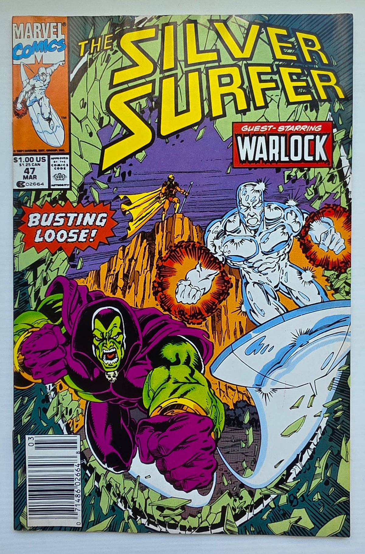 SILVER SURFER #47 1991 NEWSSTAND Silver Surfer MARVEL COMICS
