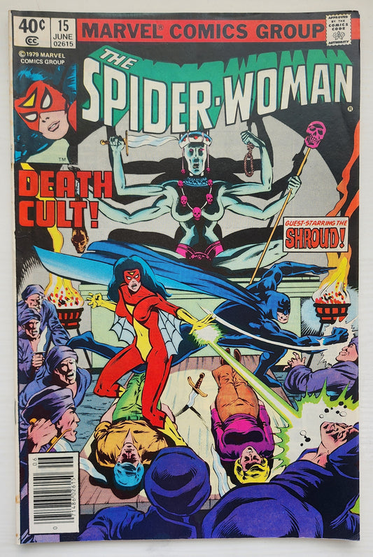 SPIDER-WOMAN #15 NEWSSTAND 1979 Spider-Woman MARVEL COMICS
