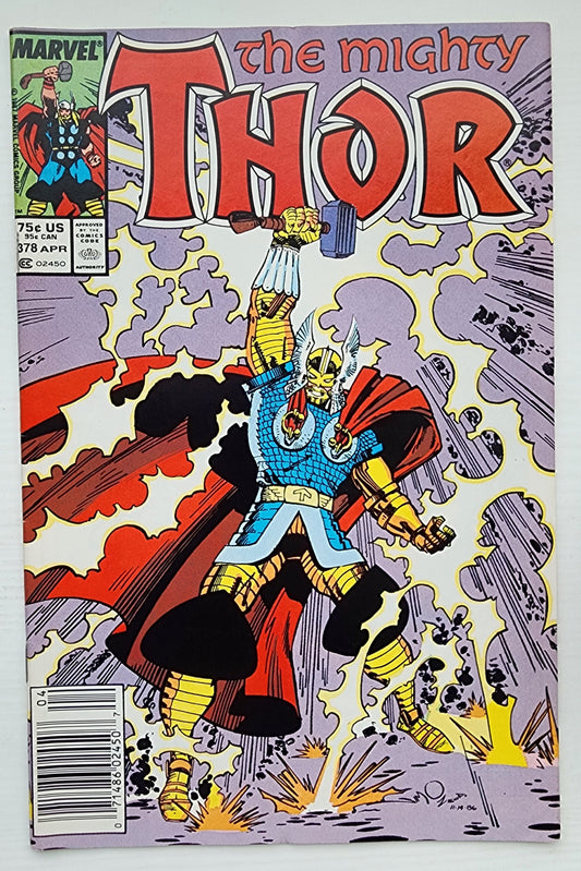 THOR #378 NEWSSTAND 1986 Thor MARVEL COMICS
