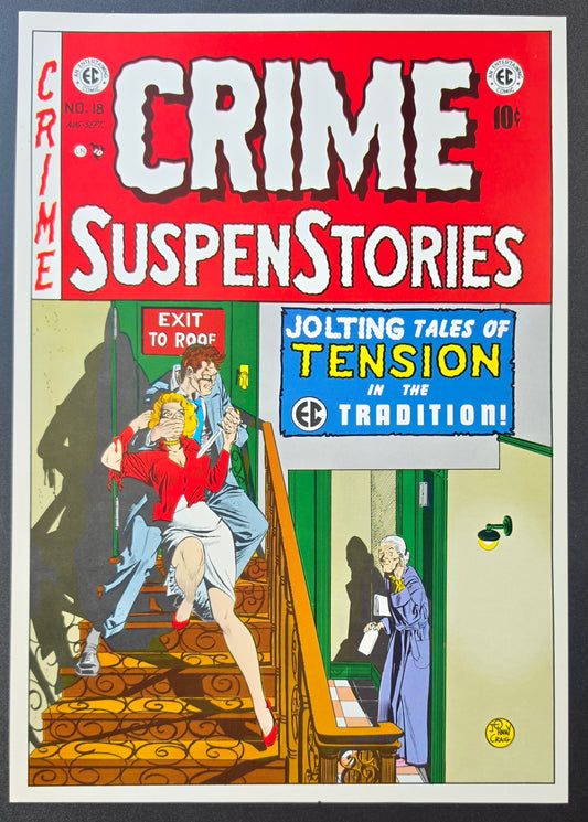 EC COMICS CRIME SUSPENSTORIES #18 1984 POSTER PRINT 13"x9" EC Comics EC Comics