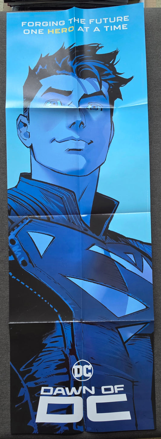 DAWN OF DC SUPERBOY JON KENT FOLDED PROMOTIONAL POSTER Shazam DC COMICS
