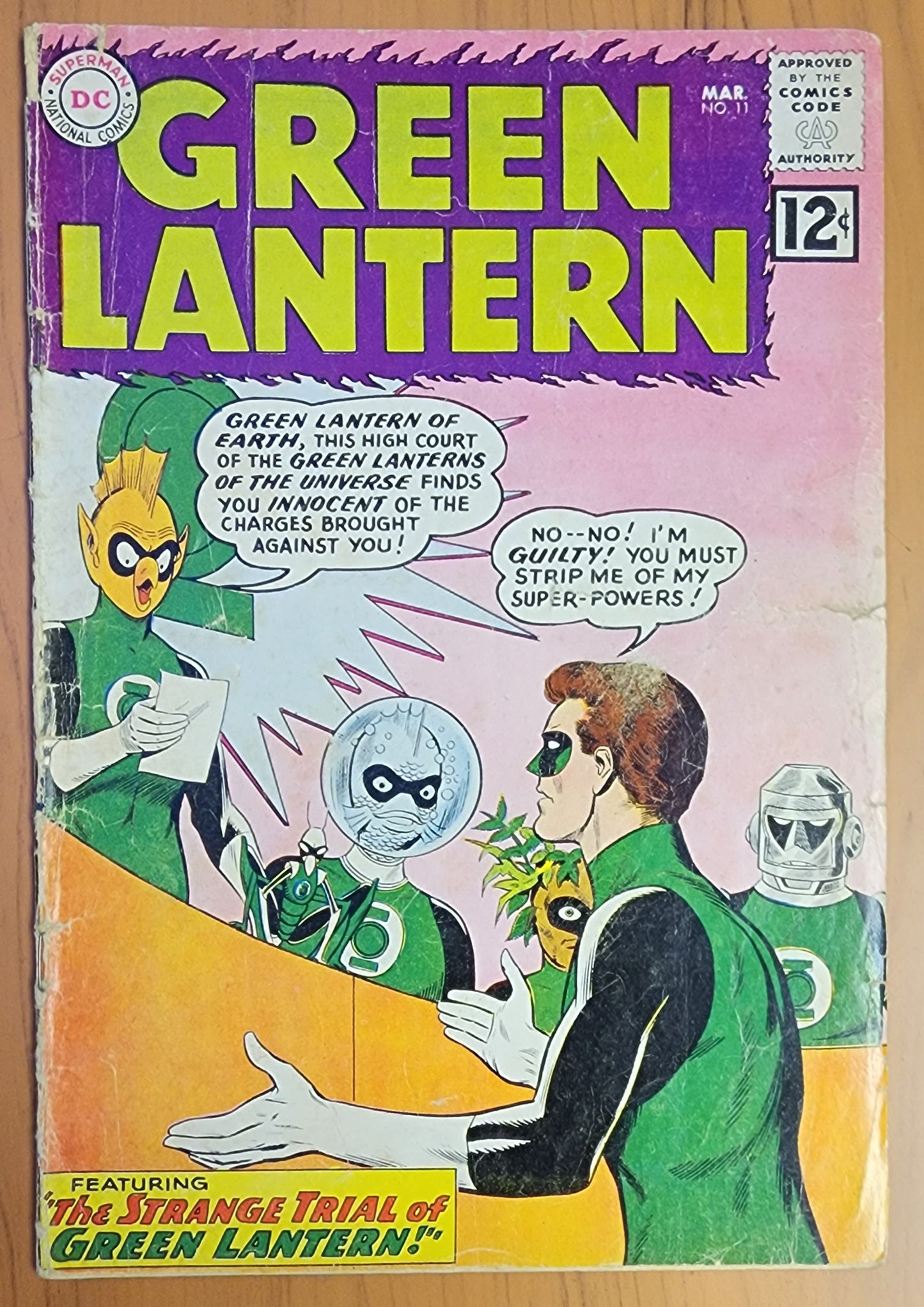 GREEN LANTERN #11 1962 (1ST APP STEL MEDPHYLL) Green Lantern DC COMICS