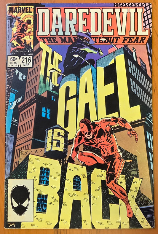 DAREDEVIL #216 1985 [J02] Daredevil MARVEL COMICS