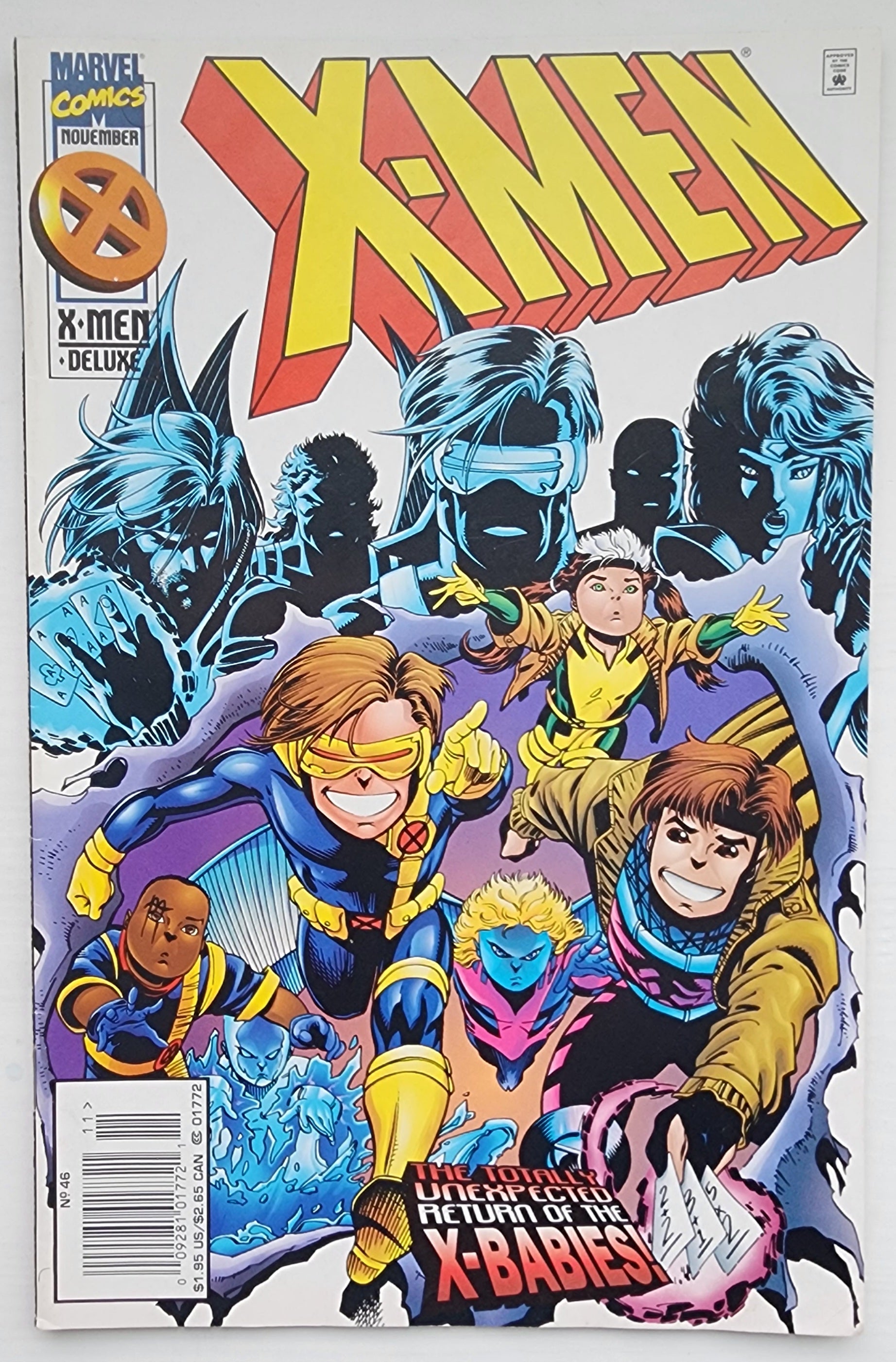 X-MEN #46 DELUXE 1991 X-BABIES NEWSSTAND X-Men MARVEL COMICS