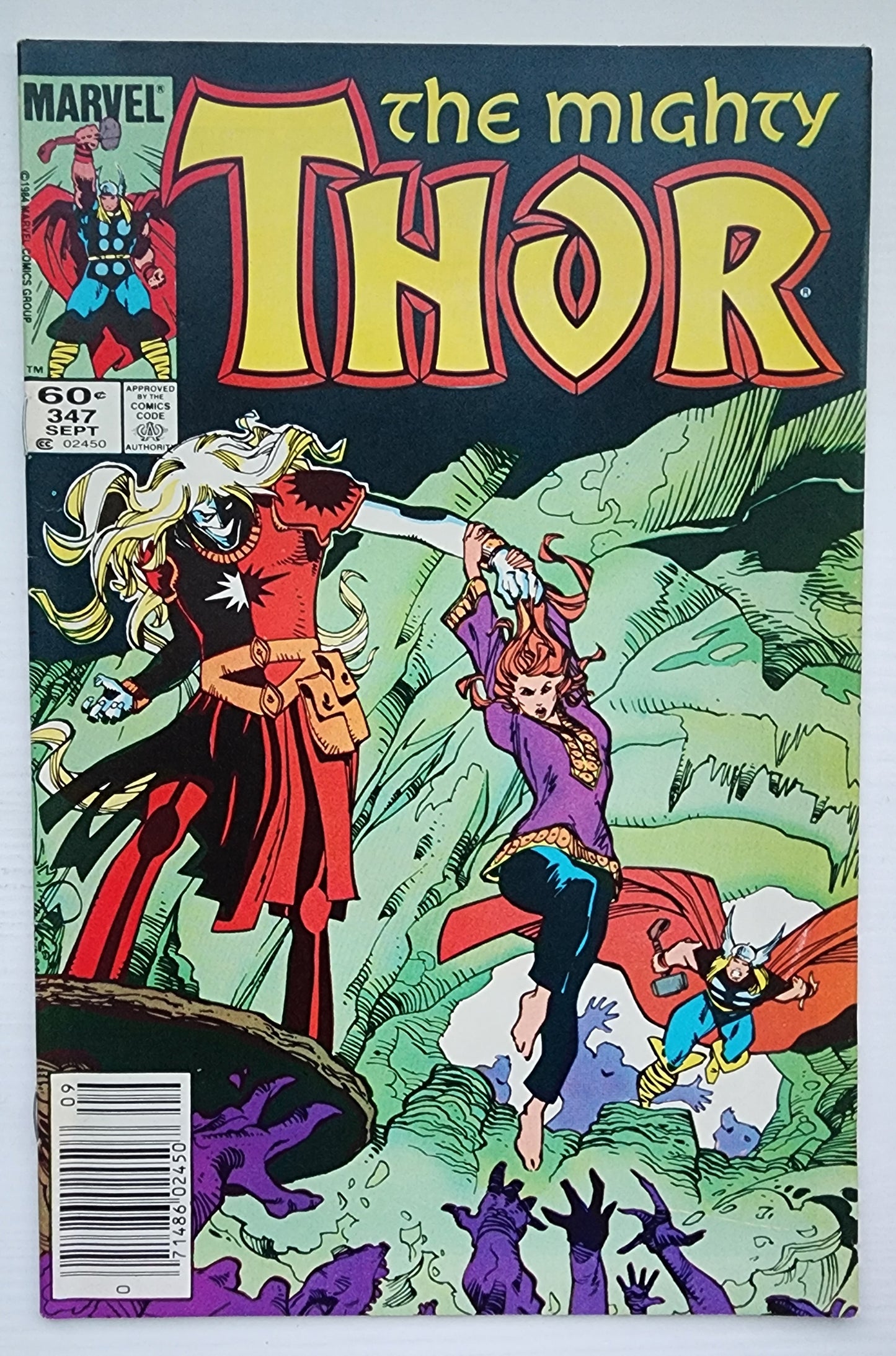 THOR #347 NEWSSTAND 1984 Thor MARVEL COMICS