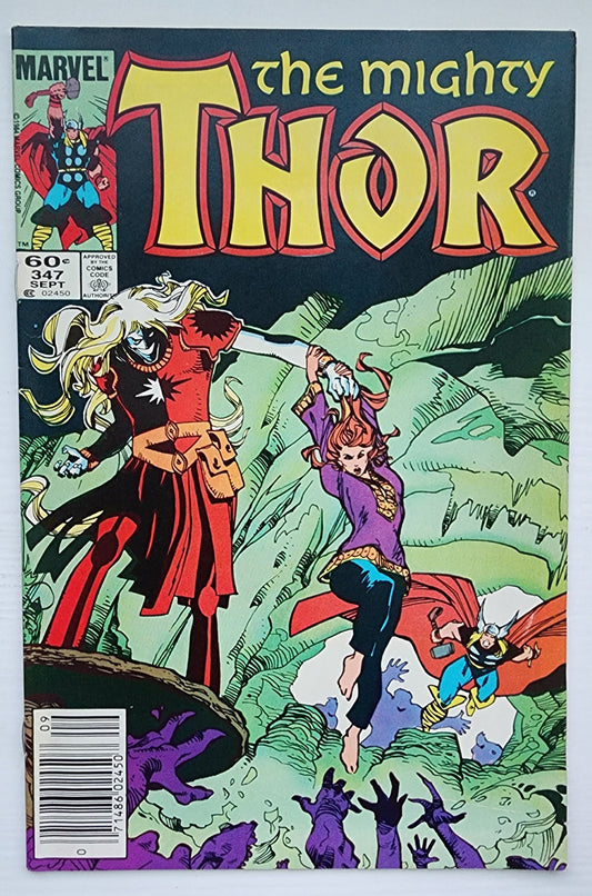 THOR #347 NEWSSTAND 1984 Thor MARVEL COMICS