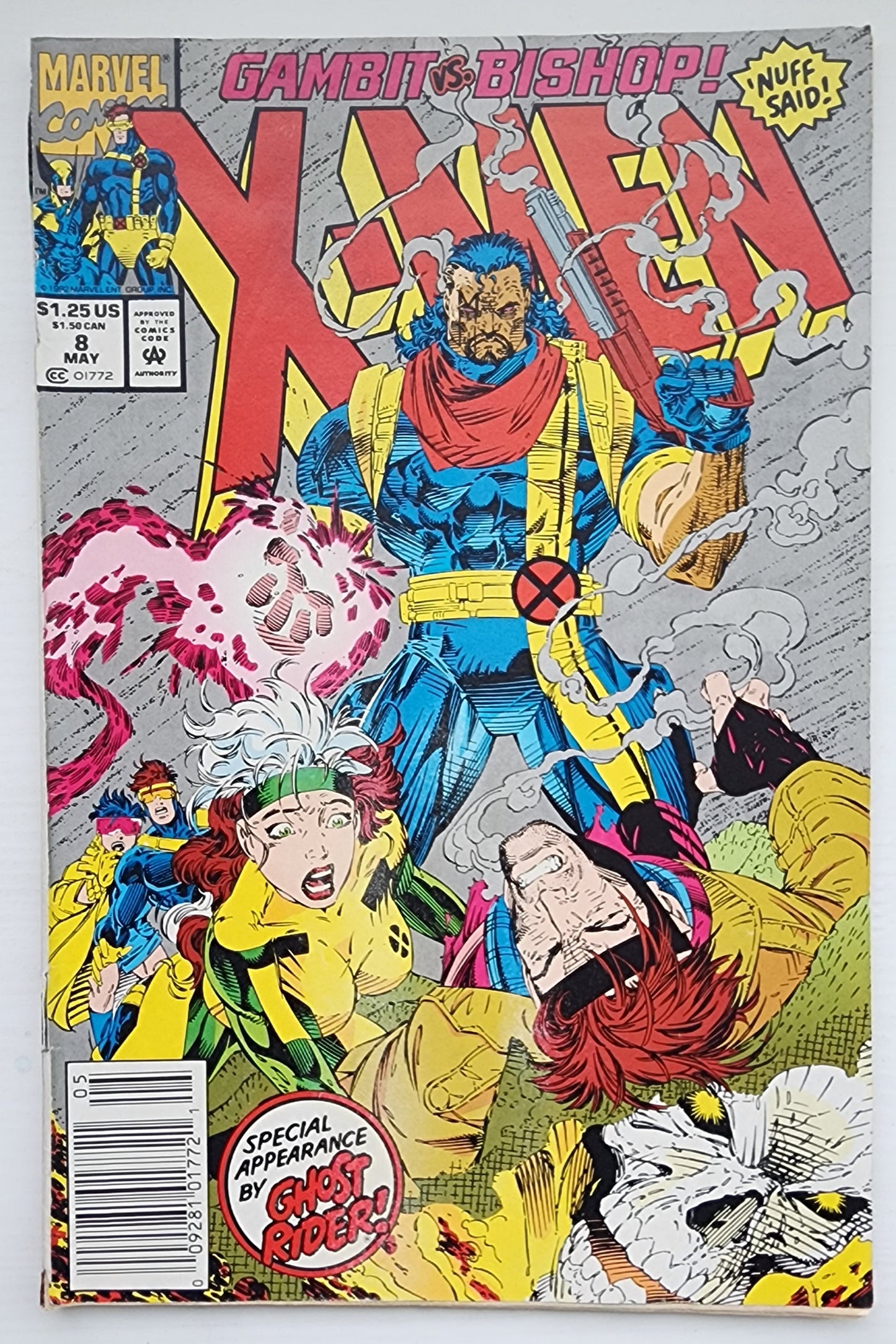 X-MEN #8 JIM LEE 1992 (1ST APP BELLA DONNA) NEWSSTAND X-Men MARVEL COMICS