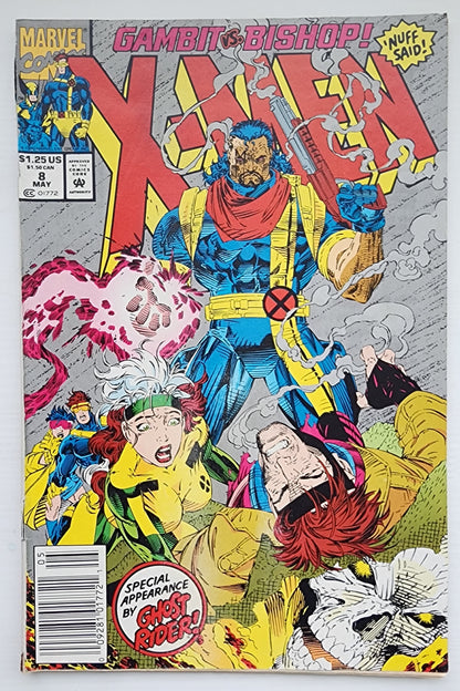 X-MEN #8 JIM LEE 1992 (1ST APP BELLA DONNA) NEWSSTAND X-Men MARVEL COMICS