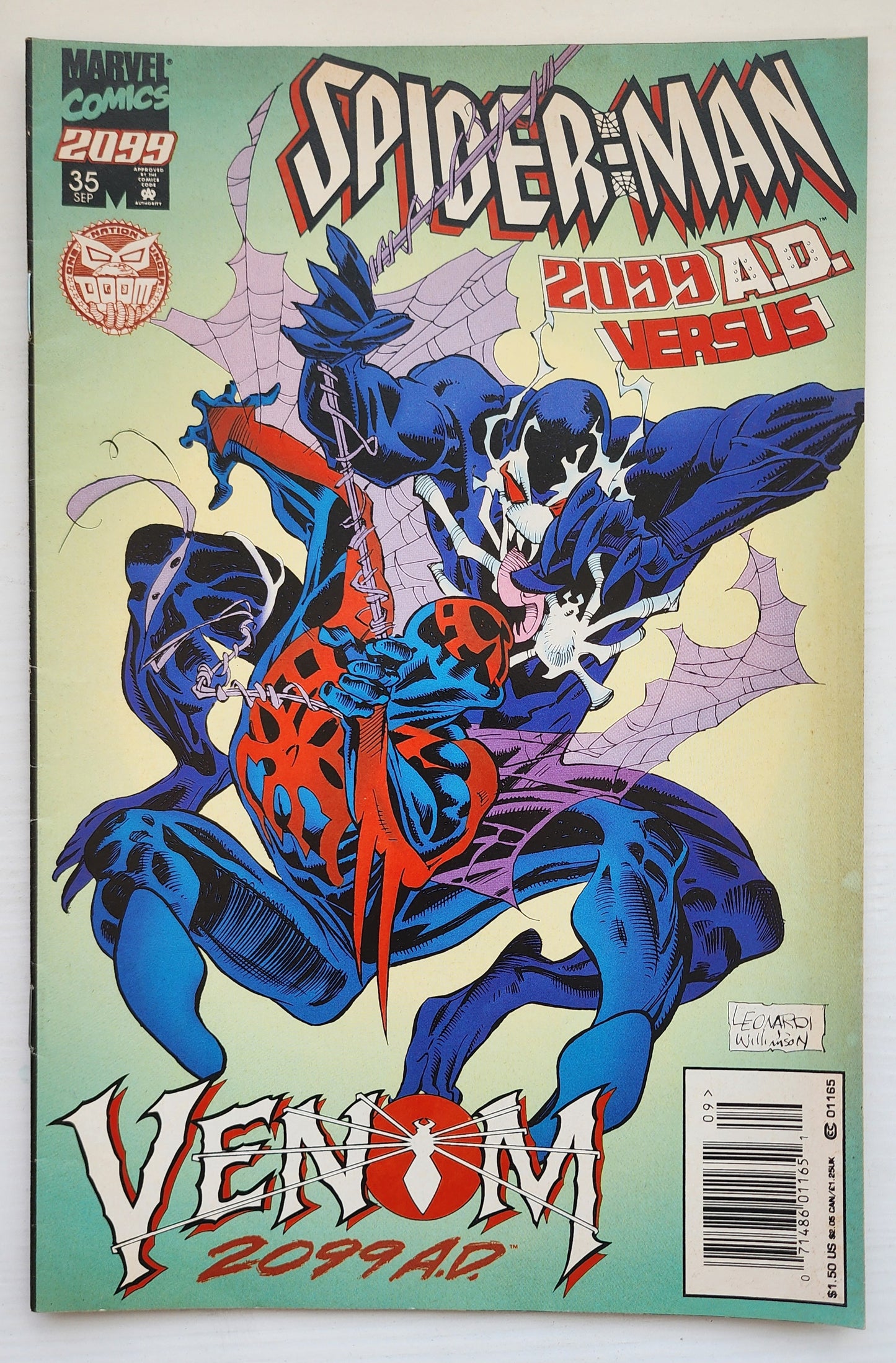 SPIDER-MAN 2099 #35 NEWSSTAND 1995 Spider-Man 2099 MARVEL COMICS