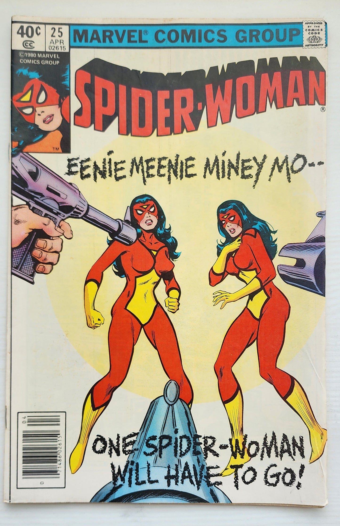 SPIDER-WOMAN #25 NEWSSTAND 1980 Spider-Woman MARVEL COMICS