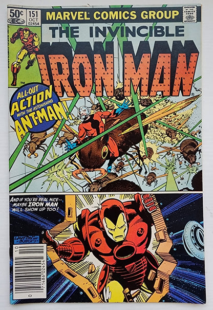 IRON MAN #151 NEWSSTAND 1981 Iron Man MARVEL COMICS