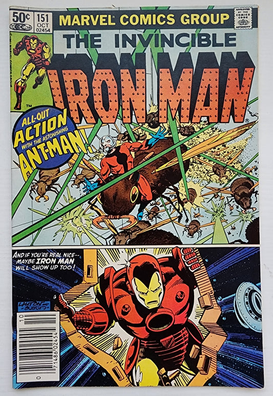 IRON MAN #151 NEWSSTAND 1981 Iron Man MARVEL COMICS