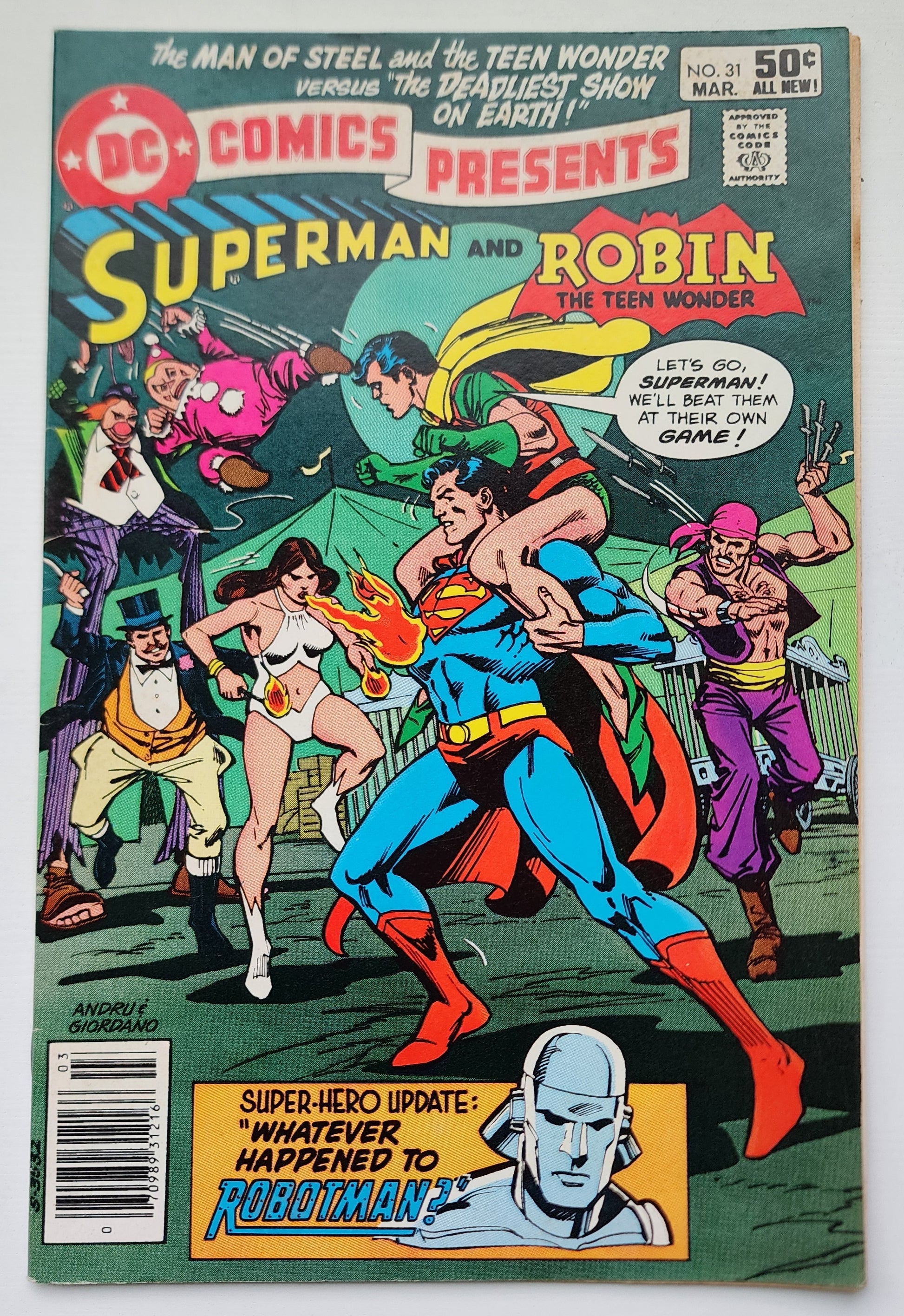 DC COMICS PRESENTS #31 SUPERMAN ROBIN 1981 NEWSSTAND DC Comics Presents DC Comics